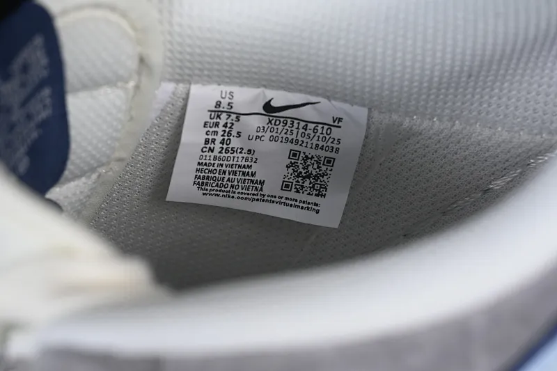 All categories Nk Air Force 1 Air Force series Nk Air Force 1 Low Air Force low top Nike Air Force 1'07 Low Violent Bear joint white blue gray suede Air Force 1 low top casual sneakers XD9314-610